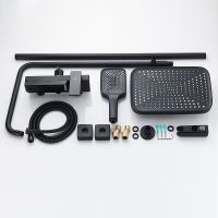 Товар: Душевая система Rose R18H Черная матовая арт-R1836H - фото 10 Душевая система Rose R18H Черная матовая арт-R1836H — фото 10, Душевые стойки