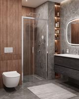 Душевая дверь CEZARES арт-MOLVENO-BF-3-90-C-Cr-IV — фото 2, Распашные душевые двери