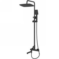 Товар: Душевая система BelBagno Acqua Черный матовый арт-ACQUA-VSCM-NERO - фото 1 Душевая система BelBagno Acqua Черный матовый арт-ACQUA-VSCM-NERO — фото 1, Душевые стойки