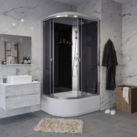 Душевая кабина Niagara Eco (120х80х215) высокий поддон(40см),стекло тонированное,4 ме арт-E120/80/40R/TN — фото 1, Душевые кабины