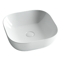 Раковина-чаша Ceramicanova Element 42 Белая арт-CN6010 — фото 4, Раковины накладные