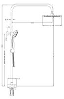 Душевая система ESKO Shower Tower ST 950 Хром арт-ST950 — фото 3, Душевые стойки