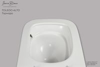 Унитаз Iberica Blanca Toledo Alto подвесной с сиденьем Микролифт арт-IB.TLA.234.1B1 — фото 7, Подвесные унитазы