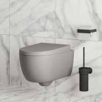 Унитаз Ambassador Abner подвесной Серый матовый без сиденья арт-103T20301R — фото 5, Подвесные унитазы