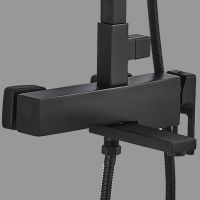 Товар: Душевая система ALMAes Tena Черная матовая арт-TVZ-1825 - фото 3 Душевая система ALMAes Tena Черная матовая арт-TVZ-1825 — фото 3, Душевые стойки