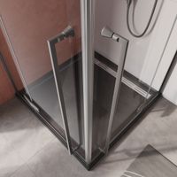 Душевой уголок Cezares арт-LINER-A-2-90-C-GM — фото 2, Квадратные душевые уголки