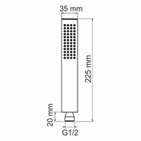 Лейка 1-функциональная арт-A218 — фото 4, Лейки для душа