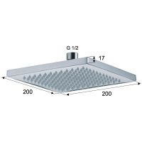 Верхний душ Remer Белый матовый арт-359SSBO — фото 3, Верхние души