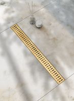 Душевой лоток Raglo 60 с решеткой Золото матовое арт-R650.60.03 — фото 3, Душевые лотки