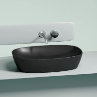 Раковина-чаша Ceramicanova Element 60 Черная матовая арт-CN6049MB — фото 6, Раковины накладные