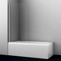 Leine Стеклянная шторка на ванну арт-35P01-80 — фото 1, Шторки для ванной распашные