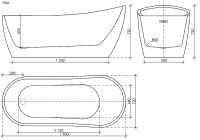 Товар: Акриловая ванна Sancos Perla 170x72 без гидромассажа арт-FB06 - фото 6 Акриловая ванна Sancos Perla 170x72 без гидромассажа арт-FB06 — фото 6, Акриловые ванны