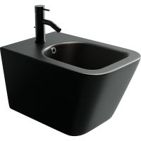Биде Ceramicanova Metric подвесное Черное матовое арт-CN3008MB — фото 1, Биде подвесные