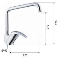 Товар: Смеситель для кухни Remer Ten Хром арт-T42U - фото 2 Смеситель для кухни Remer Ten Хром арт-T42U — фото 2, Смесители для кухни