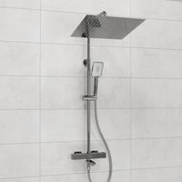 Душевой комплект с термостатическим смесителем арт-A199.119.126.087.CH Thermo — фото 1, Душевые стойки