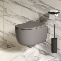 Унитаз Ambassador Abner подвесной Серый матовый без сиденья арт-103T20301R — фото 10, Подвесные унитазы