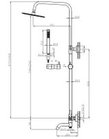 Душевая система со смесителем "Bangkok", арт. арт-ST250BG — фото 2, Душевые стойки