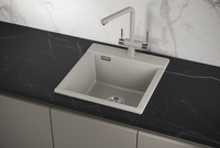 Granula-ES-, кухонная мойка, кварц, ESTETICA арт-4701, БАЗАЛЬТ — фото 1, Кухонные мойки