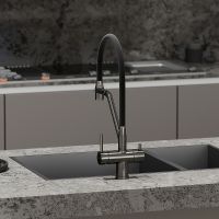 Смеситель для кухни Sancos Dora Вороненая сталь Черный арт-SC4003GG — фото 6, Смесители для кухни