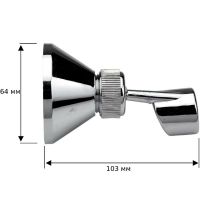 Держатель ручного душа Remer Хром арт-335P — фото 2, Держатели для душа