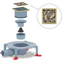 Душевой трап Bronze de Luxe Рыбы с решеткой Бронза арт-21980-5602 — фото 5, Трапы для душа