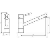 Смеситель для кухни Veragio Largenta Хром арт-VR.LGT-1882.CR — фото 2, Смесители для кухни