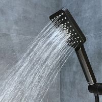 Душевая система Bond Cube с термостатом Черная матовая арт-B03-9488 — фото 2, Душевые стойки