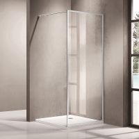 Душевая перегородка Azario Richmond Walk-in 100 профиль Серебро стекло прозрачное арт-AZ-NAG 6310 1000 — фото 3, Душевые перегородки