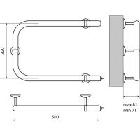 Товар: Электрический полотенцесушитель Melodia della vita Moon Electro П-образный 32х50 Полирова арт-MTRMNE3250 - фото 2 Электрический полотенцесушитель Melodia della vita Moon Electro П-образный 32х50 Полирова арт-MTRMNE3250 — фото 2, Электрические полотенцесушители