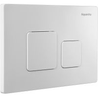 Клавиша смыва Aquanika Basic B-type Белая арт-01.02.22 — фото 3, Кнопки смыва