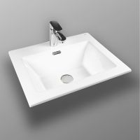 Товар: Раковина Bond 50 Белая глянцевая арт-S06-500 - фото 6 Раковина Bond 50 Белая глянцевая арт-S06-500 — фото 6, Раковины встраиваемые сверху