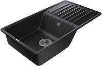 Товар: GRANFEST Мойка QUARZ 73 1-чаша+крыло 860*480мм черный арт.GF-ZW- арт-73 черный - фото 2 GRANFEST Мойка QUARZ 73 1-чаша+крыло 860*480мм черный арт.GF-ZW- арт-73 черный — фото 2, Кухонные мойки