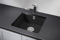 Granula-, кухонная мойка, кварц арт-3601, ЧЁРНЫЙ — фото 2, Кухонные мойки