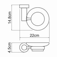 Товар: Аксесс Donau K- Мыльница (блистер), КЕРАМИКА, хром, WasserKRAFT арт-9429C - фото 4 Аксесс Donau K- Мыльница (блистер), КЕРАМИКА, хром, WasserKRAFT арт-9429C — фото 4, Мыльницы