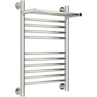 Водяной полотенцесушитель Сунержа Богема+ 600х400 с полкой Хром арт-00-0223-6040 — фото 9, Водяные полотенцесушители