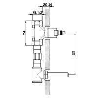 Скрытая часть для смесителя Cisal G 1/2 арт-ZA00350004 — фото 2, Комплектующие для смесителей