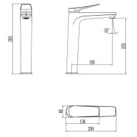 Смеситель для раковины Lemark Bronx Черный арт-LM3709BL — фото 4, Смесители для раковины