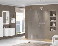 Душевая перегородка CEZARES арт-LIBERTA-L-2-120-GR-Cr — фото 2, Душевые перегородки
