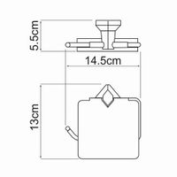Аксесс Aller K- Держатель д/туал бумаги, с крышкой (блистер) ,хром, WasserKRAFT арт-1125 — фото 4, Держатели туалетной бумаги