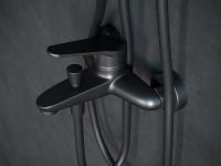 Душевая система Laguraty Черный арт-7005 — фото 4, Душевые стойки