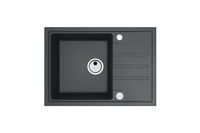 Мойка для кухни ALVEUS GRANITAL INTERMEZZO 40 G91 CARBON 680x480x200 в комплекте с сифоном 1117292 арт-1144968.0 — фото 5, Кухонные мойки