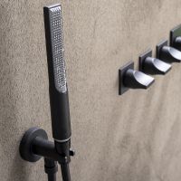 Душевой гарнитур Bossini Apice Черный матовый арт-CE3004C.073 — фото 2, Душевые гарнитуры на держателе