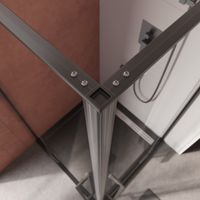 Душевой уголок Cezares арт-LINER-A-2-90-C-GM — фото 3, Квадратные душевые уголки