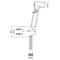 Гигиенический душ E.C.A. Хром арт-402111048EX — фото 2, Гигиенические души