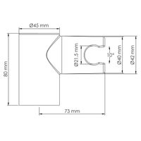 Настенный держатель лейки арт-A319 — фото 3, Держатели для душа