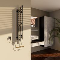 Электрический полотенцесушитель Altasan Бриз 120х17 Черный муар арт-Бриз12017ЧМ — фото 6, Электрические полотенцесушители