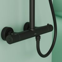 Товар: Душевая система Sancos Game с термостатом Черная матовая арт-SC3002MB - фото 7 Душевая система Sancos Game с термостатом Черная матовая арт-SC3002MB — фото 7, Душевые стойки