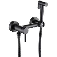 Гигиенический душ со смесителем ESKO Черный матовый арт-SMH02 BLACK — фото 1, Гигиенические души