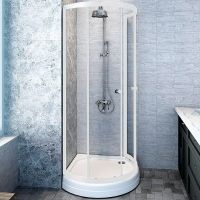 Товар: Душевой уголок Radomir Стронг 110x110 профиль Белый стекло прозрачное арт-1-03-1-0-0-1820 - фото 1 Душевой уголок Radomir Стронг 110x110 профиль Белый стекло прозрачное арт-1-03-1-0-0-1820 — фото 1, Полукруглые душевые уголки