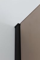 Душевая дверь в нишу CEZARES арт-SLIDER-B-1-70/80-BR-NERO — фото 2, Распашные душевые двери